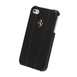 Чехол CG Mobile Ferrari Leather Hard Case FF Collection Black/Red for iPhone 4/4S (FEMO4MBLR)